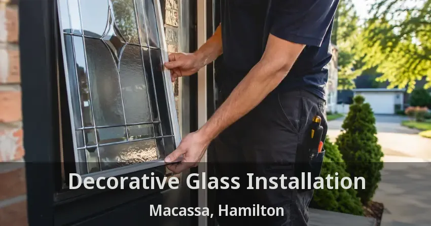 Decorative Glass Installation Macassa, Hamilton - ON