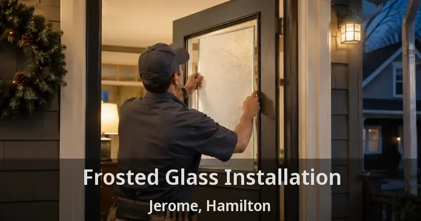Frosted Glass Installation Jerome, Hamilton - ON