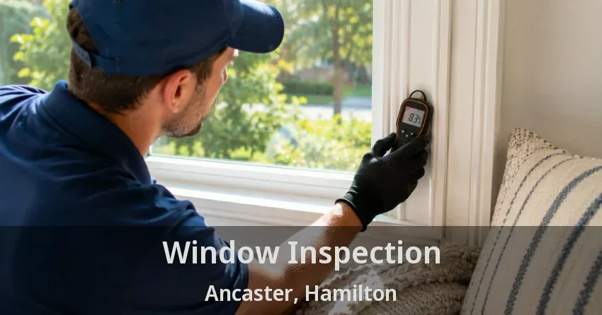 Window Inspection Ancaster, Hamilton - ON