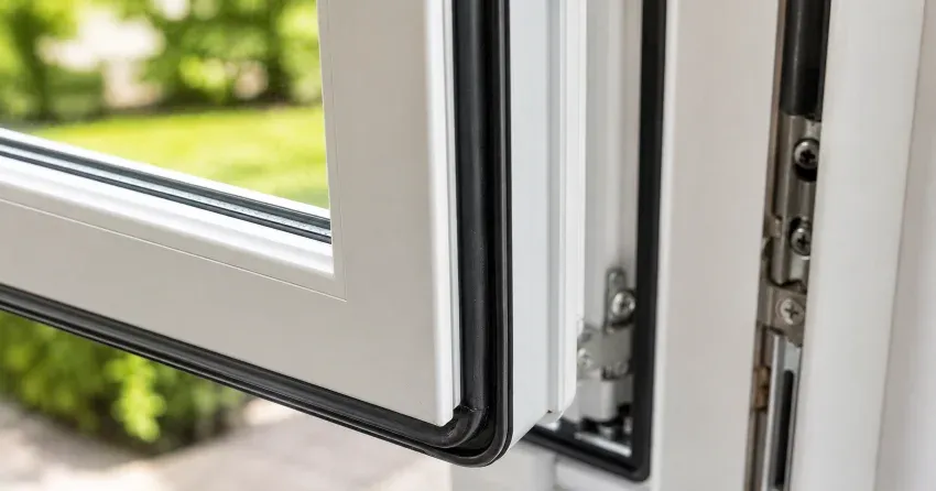 casement window cranked fully open in a Raleigh, Hamilton home