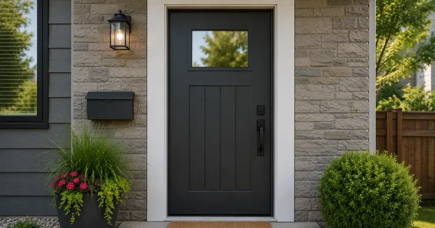 emergency door replacement Mountview, Hamilton installation in progress