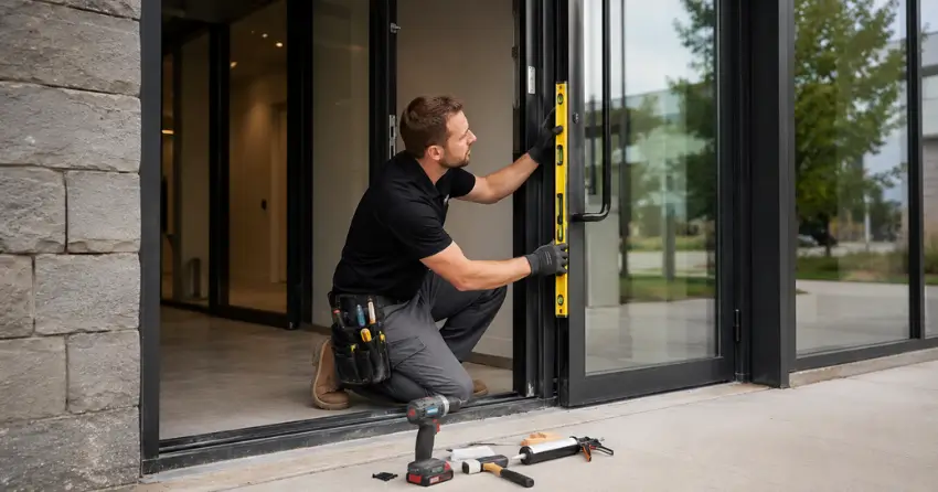 commercial glass door frame installation Beasley, Hamilton