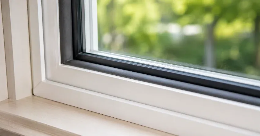technician inspecting window weatherstripping for drafty window repair Macassa, Hamilton